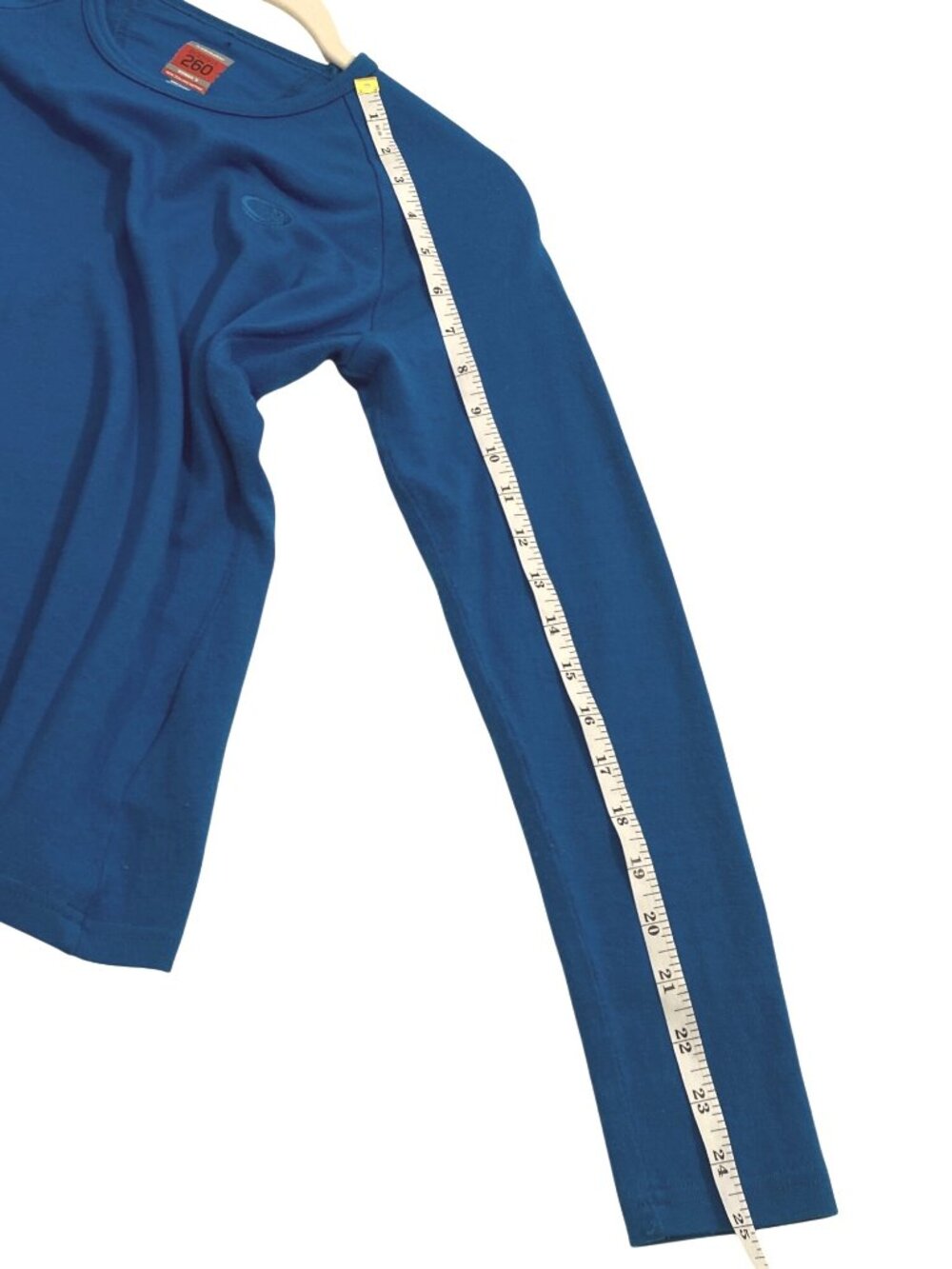 Icebreaker Bodyfit 260 Merino Wool Teal Blue Long Sleeve Base Layer Top S - Picture 8 of 8
